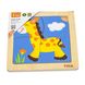 Wooden mini-puzzle Viga Toys Giraffe, 4 el. (51319)