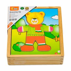 Wooden game set Viga Toys Teddy Bear Wardrobe (56401)