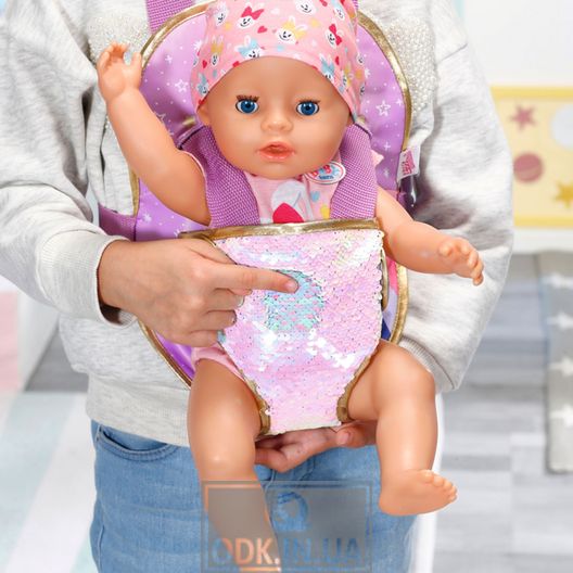 Kangaroo backpack for Baby Born doll series Birthday - "Walk"