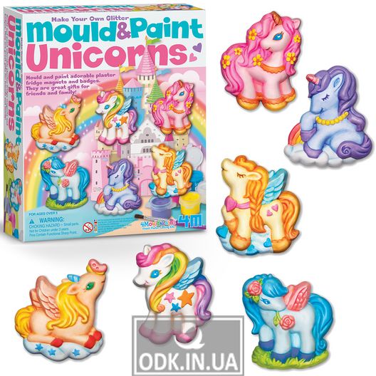Set for creation of magnets from plaster 4M Unicorn (00-04708)
