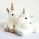 Histoire d'Ours soft toy - Silver unicorn (35 cm)
