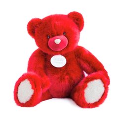 М'яка іграшка Doudou – Ведмедик червоний (80 cm)