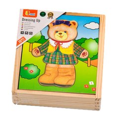 Деревянный игровой набор Viga Toys Гардероб медведицы (56403)