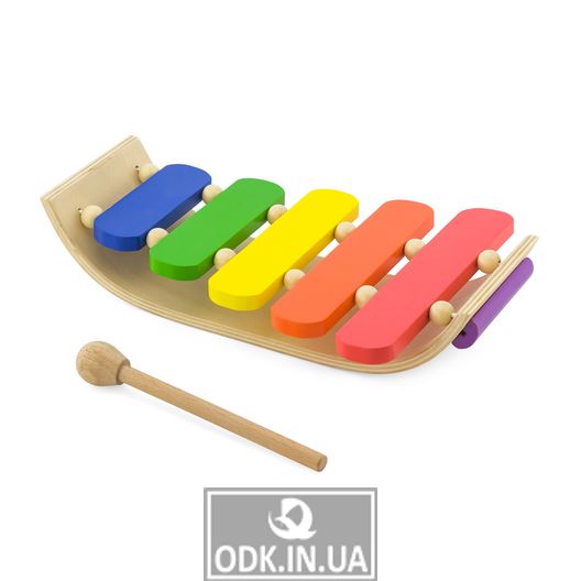 Музична іграшка Viga Toys Дерев'яний ксилофон, 5 тонів (59771)