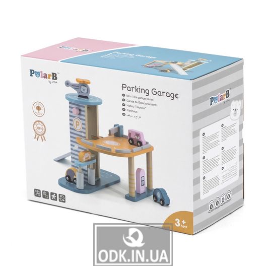 Деревянный игровой набор Viga Toys PolarB Паркинг (44029)