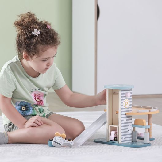 Дерев'яний ігровий набір Viga Toys PolarB Паркінг (44029)
