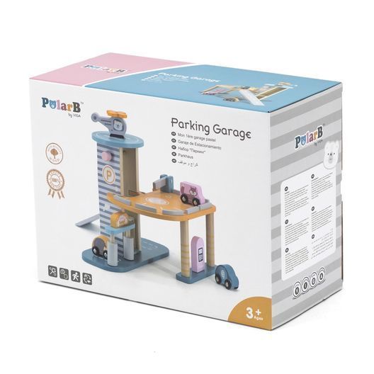 Дерев'яний ігровий набір Viga Toys PolarB Паркінг (44029)