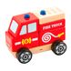 Wooden pyramid Viga Toys Fire truck (50203)