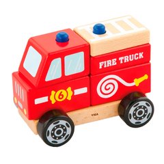 Дерев'яна пірамідка Viga Toys Пожежна машинка (50203FSC)