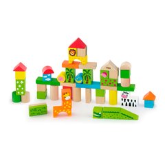 Дерев'яні кубики Viga Toys Зоопарк, 50 шт., 3 см (50286)