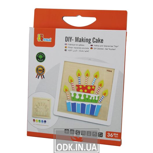 Set for creativity Viga Toys Handmade Cake painting (50684)