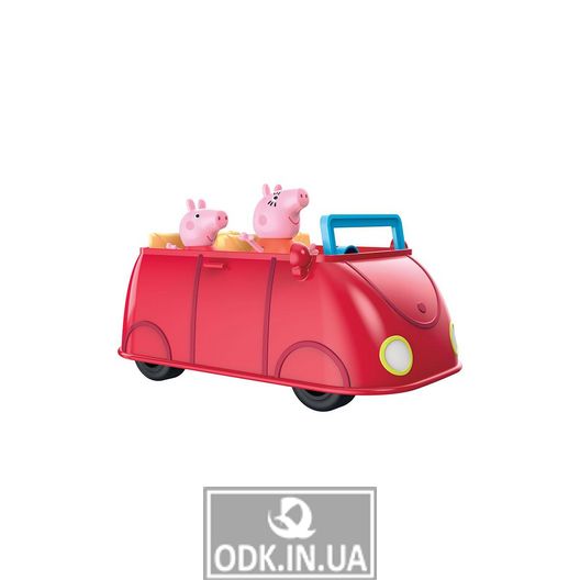 Игровой набор Peppa – Машина семьи Пеппи (2 фигурки, звук)