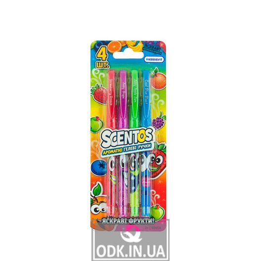 Set of Fragrant Gel Pens - Bright Fruits