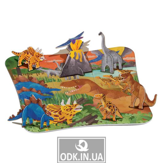 Puzzle with figures 4M Dinosaurs (00-04668)