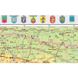 Україна. Оглядова карта. 65х45 см М 1:2 350 000. Картон, планки (4820114952189)