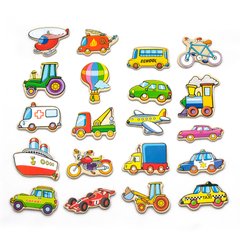 Set of magnets Viga Toys Transport, 20 pcs. (58924)