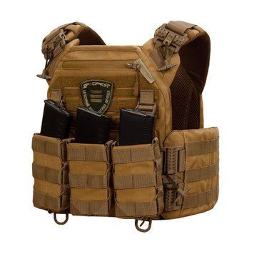 Плитоноска Warmor gen.3 Pro Койот. Система швидкого скидання. 3 підсумки