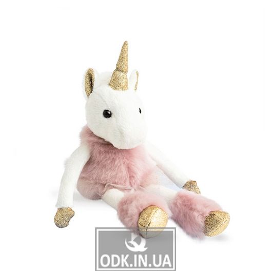 Soft toy Histoire d'Ours - Unicorn in a pack (35 cm)