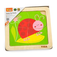 Wooden mini-puzzle Viga Toys Ladybug ladybug, 4 el. (50140)