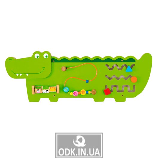 Бизиборд Viga Toys Крокодильчик (50469)