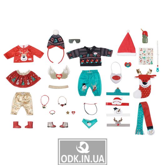 Set of clothes and accessories for the doll BABY Born - Advent calendar