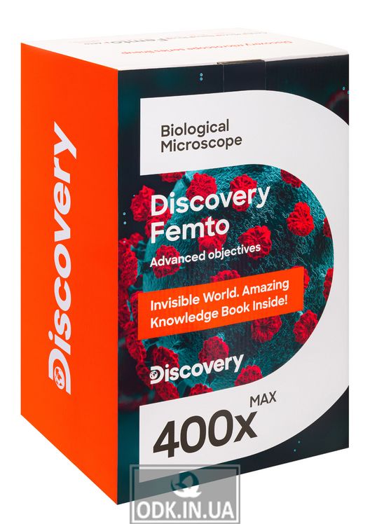 Digital microscope Discovery Femto Polar with a book