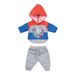 BABY born doll clothing set - Trendy sports suit (blue)
