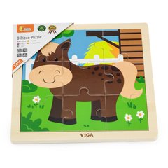 Wooden puzzle Viga Toys Grasshopper, 9 el. (51439)