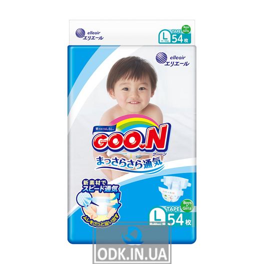 Подгузники Gоо.N для детей коллекция 2020 (L, 9-14 кг, 54 шт)