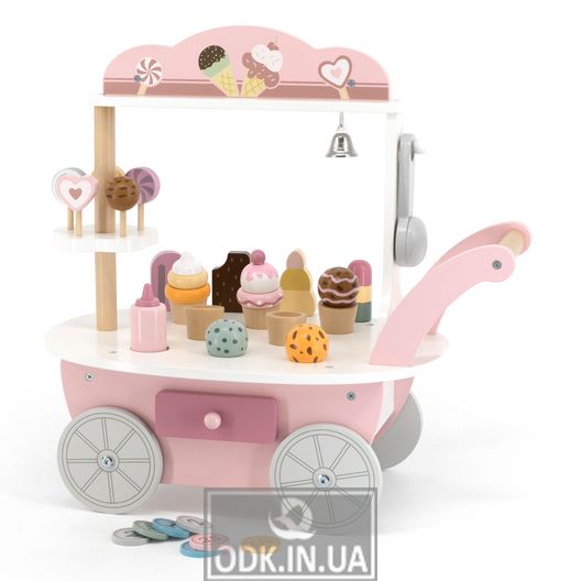 Деревянный игровой набор Viga Toys PolarB Магазин мороженого на колесах (44054)