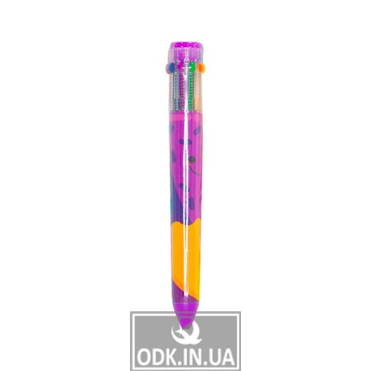 Multicolored fragrant ballpoint pen - Enchanting mood