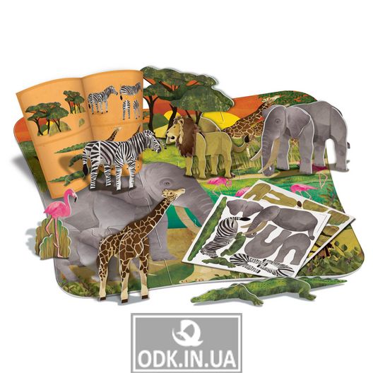 Puzzle with figures 4M Africa (00-04679)