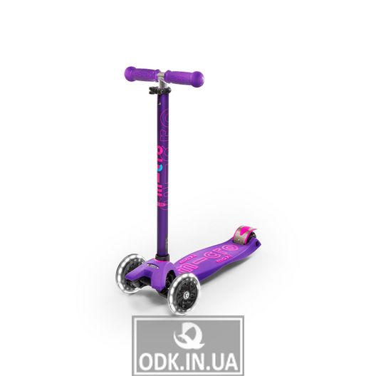 Maxi Deluxe Series Micro Scooter - Purple (LED)