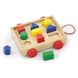 Wooden sorter Viga Toys Trolley with figures (58583)
