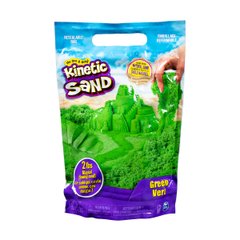Sand for children's creativity - KINETIC SAND COLOR (green, 907 g)