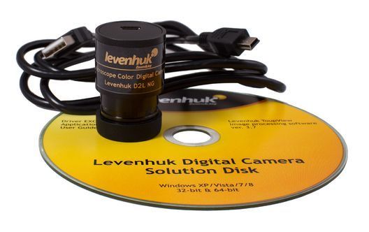 Мікроскоп Levenhuk Rainbow D2L, 0,3 Мпікс, Moonstone\Місячний камінь