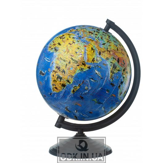 Globe Physical with animals without illumination 260 mm (4820114952738)