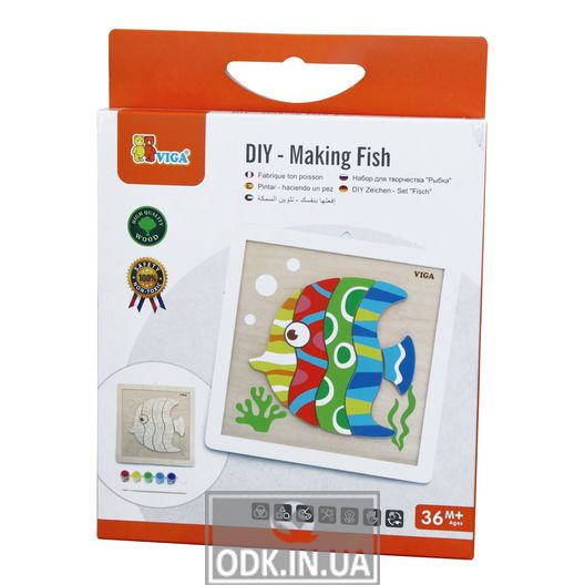Set for creativity Viga Toys Handmade Fish painting (50687)
