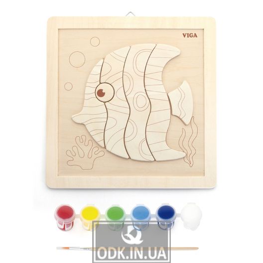 Set for creativity Viga Toys Handmade Fish painting (50687)