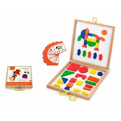 Set of magnetic blocks Viga Toys Shapes and colors (59687)