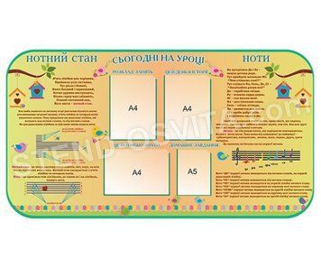 Стенд для кабінету музики