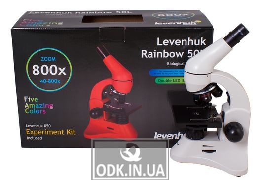 Микроскоп Levenhuk Rainbow 50L Moonstone\Лунный камень