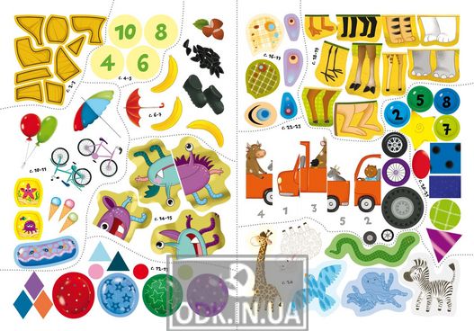 Chomuchki school. We develop attention. 85 developmental stickers