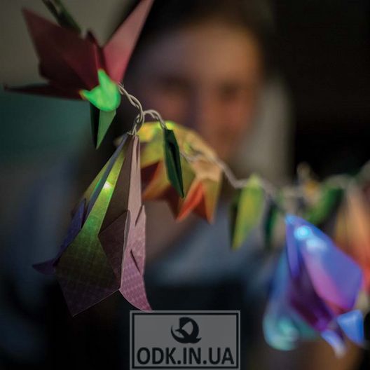 Set for creation of a garland with origami 4M Flowers (00-04725)
