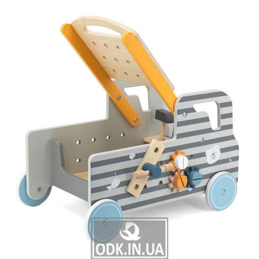Деревянная машинка с инструментами Viga Toys PolarB (44066)