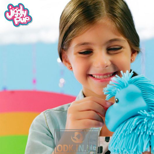 Інтерактивна іграшка Jiggly Pup - Чарівний єдиноріг (блакитний)