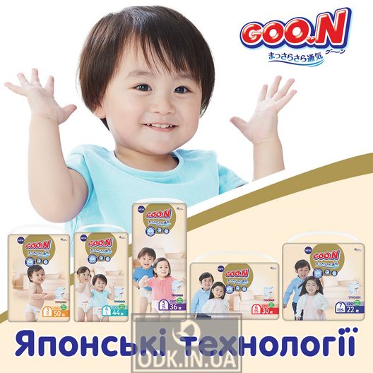Goo.N Premium Soft panties-diapers for children (L, 9-14 kg, 44 pieces)