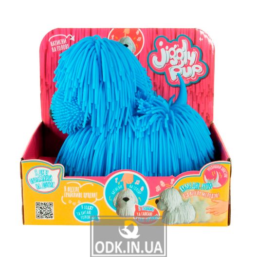 Интерактивная игрушка Jiggly Pup – Игривый щенок (голубой)