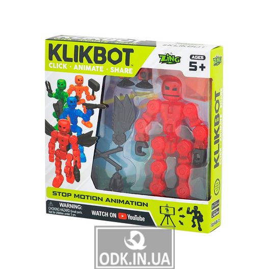 Ігровий Набір Для Анімаційної Творчості Klikbots1 (Червоний)
