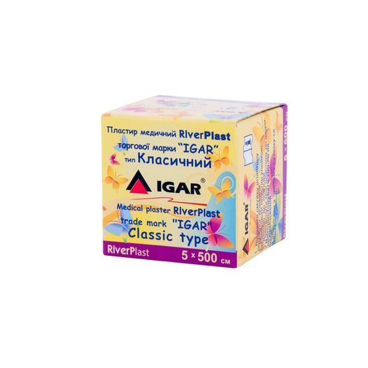 Пластир медичний IGAR RiverPlast тип класичний (бавовняний) 5 x 500